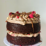 Chocolate Hazelnut & Raspberry cake