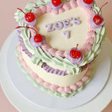 Bespoke Vintage Heart Cake
